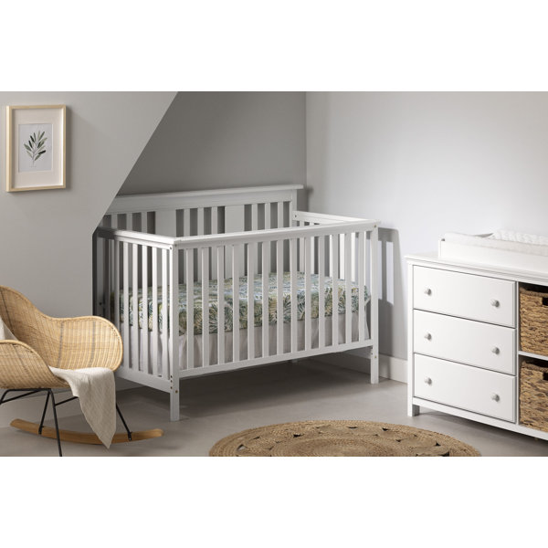 Ikea grey cot outlet with drawers